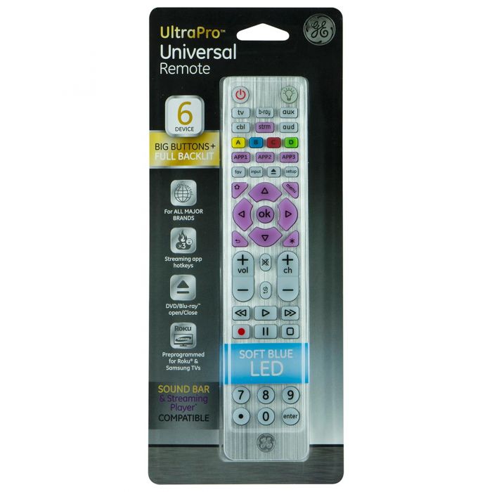 GE 37038 6-Device Streaming Universal Remote