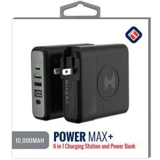TekYa Power Max+ 6 in 1 Universal Charging Station - 10,000MAH