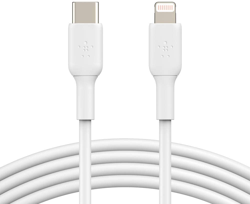 Belkin 3ft Boost Up Charge Lightning to USB-C Cable (White)