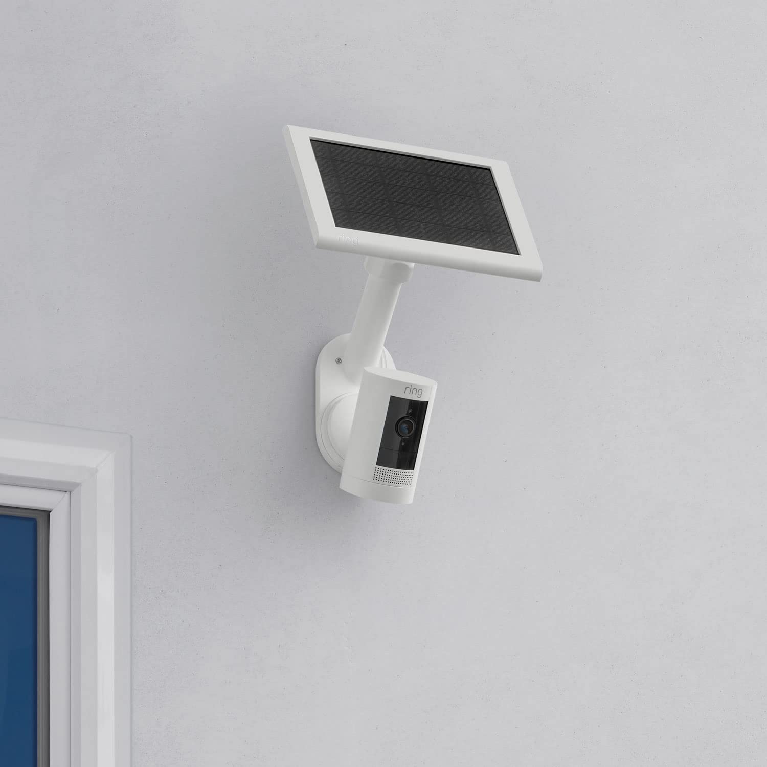 Ring Wall Mount for Solar Panels and Cams (White)