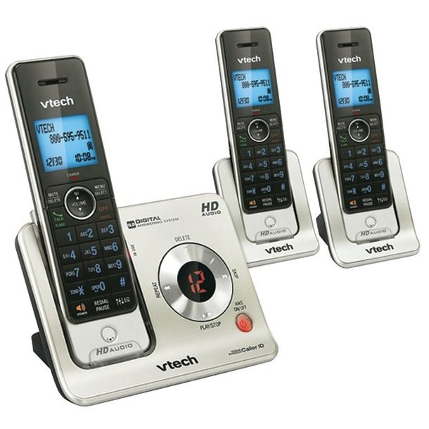 Vtech LS6425-3 DECT 6.0 3-Handset Answering System with Caller ID/Call Waiting