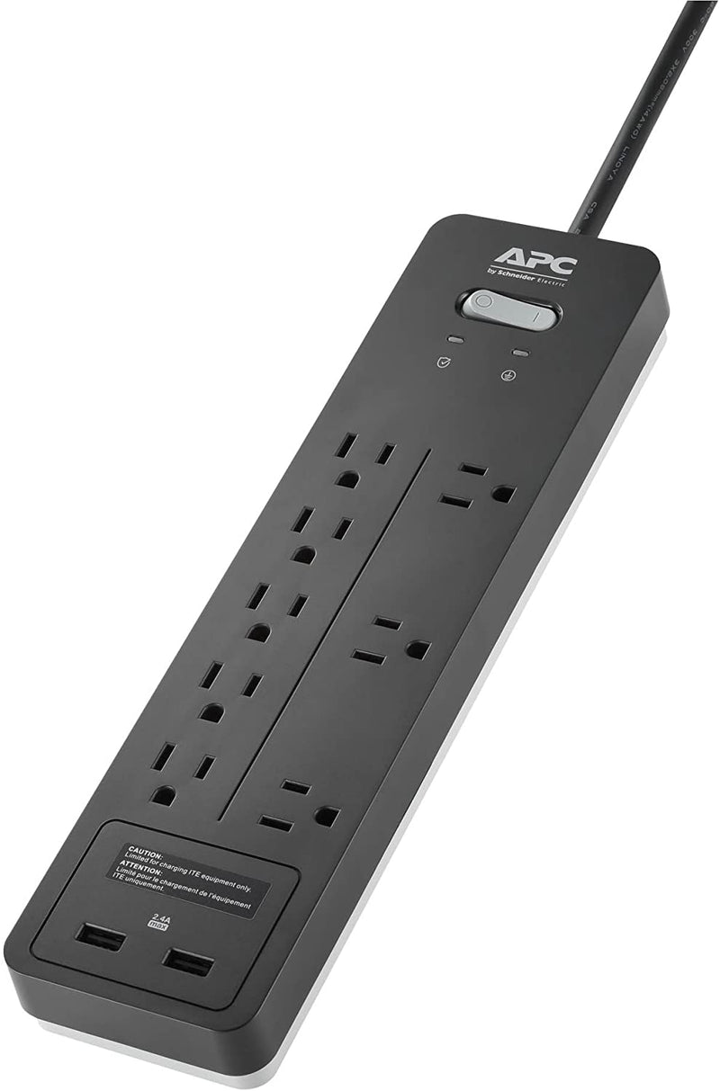 APC SurgeArrest Surge Protector 8 Outlets