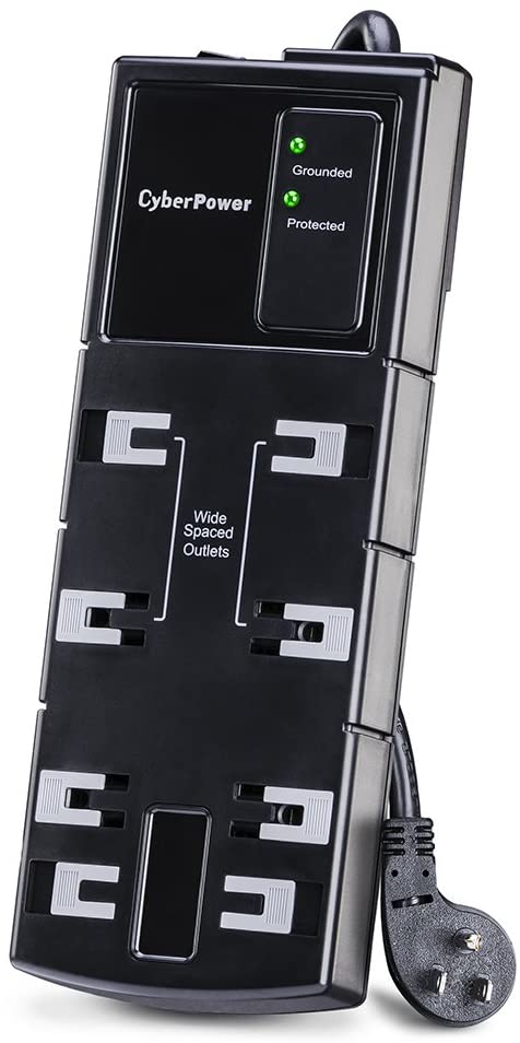 CyberPower CSB806 8-Outlet Essential Surge Protector with 6ft Power Cord