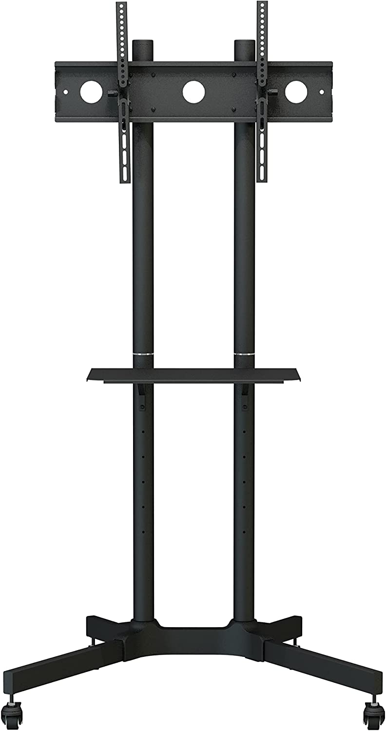 ProMounts AFCS6402-02 Rolling TV Stand with Mount and Adjustable Shelf