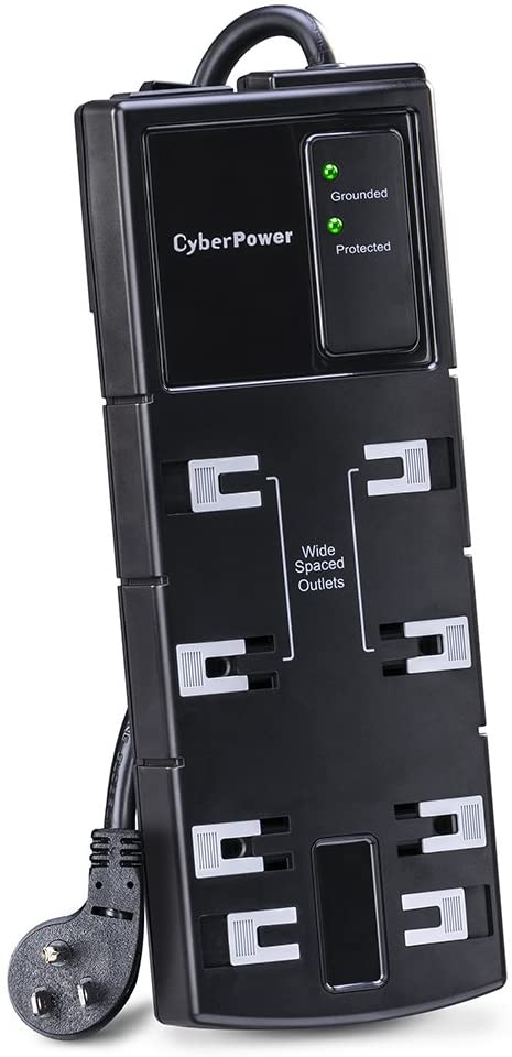 CyberPower CSB806 8-Outlet Essential Surge Protector with 6ft Power Cord