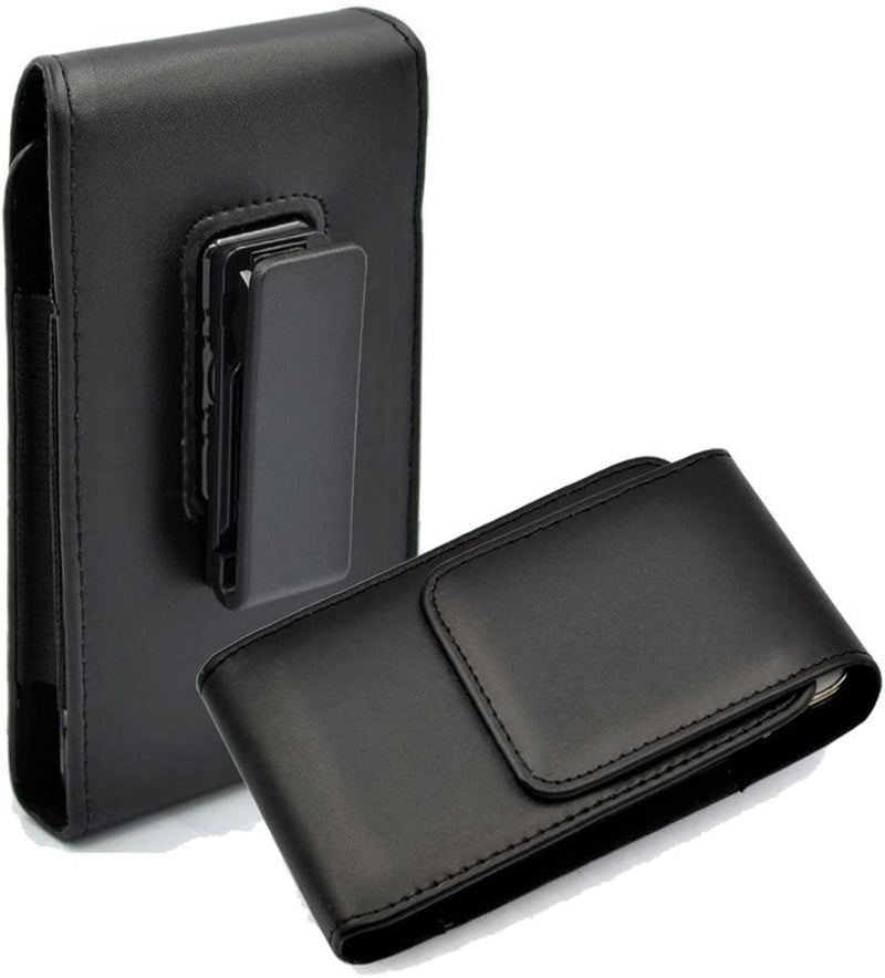 Kingsource Vertical Leather Case Holster Pouch with Rotating Belt Clip