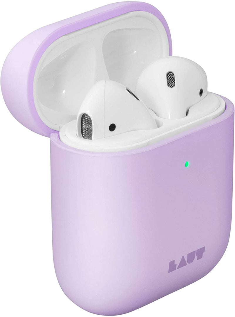 LAUT - Huex Pastels for AirPods 1 & 2 Charging Case | Silky Rubber Finish | Ultra Lightweight | Front LED Visible