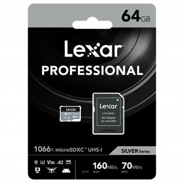 Lexar Professional SILVER Series 1066x microSDXC™ UHS-I Card