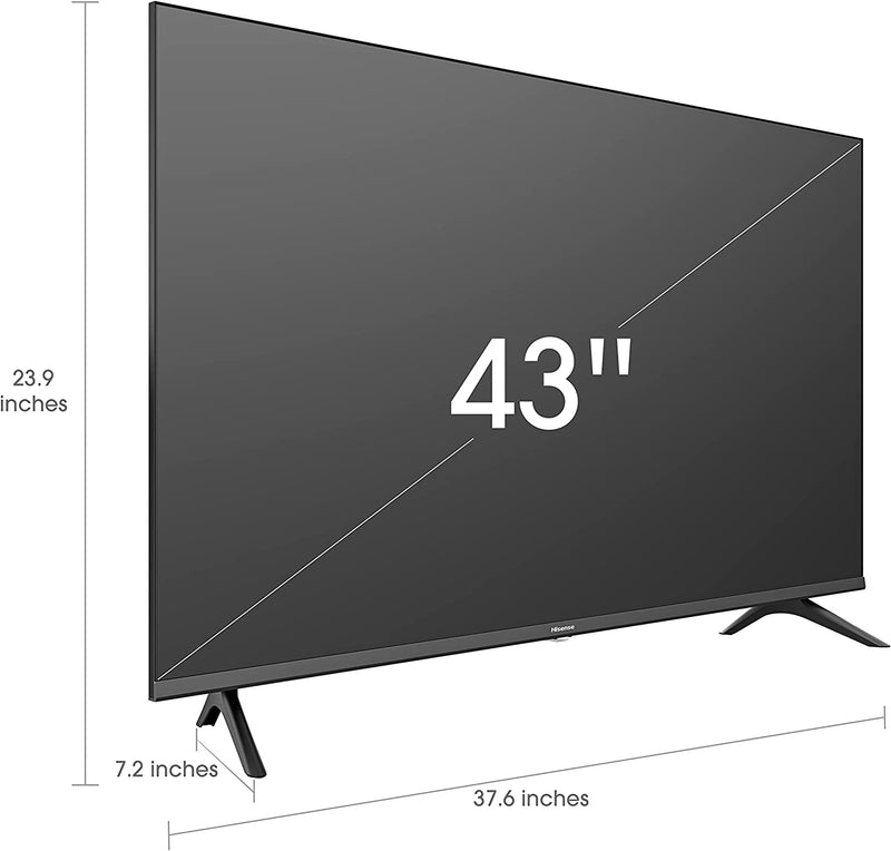 Hisense 43A4H 43" Smart Android TV Chromecast Built-in, Alexa Compatibility (2022 New Model)