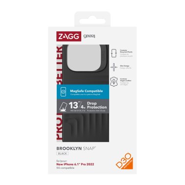 Gear4 Brooklyn Snap Case for the Apple iPhone 14 Pro Max With MagSafe (Black)