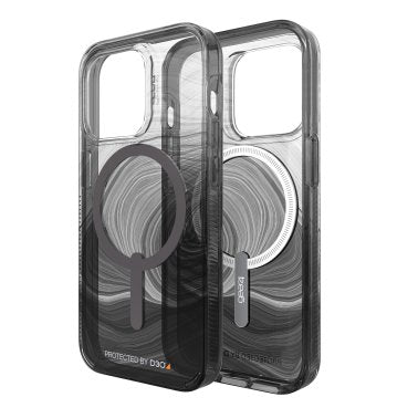Gear4 Milan Snap Case for iPhone 14 Pro With MagSafe (Black Swirl)