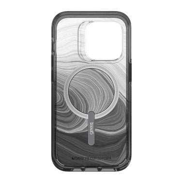 Gear4 Milan Snap Case for iPhone 14 Pro With MagSafe (Black Swirl)