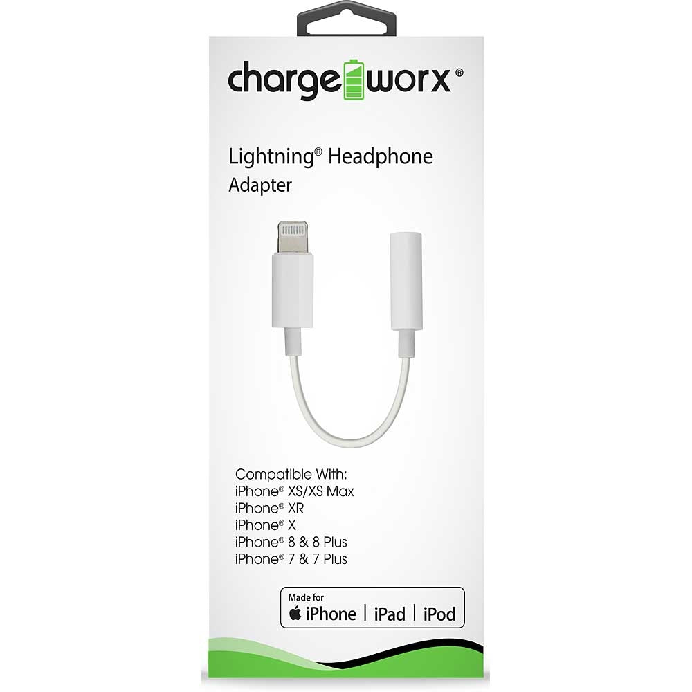 Chargeworx Lightning Aux Adaptor Charging Cable