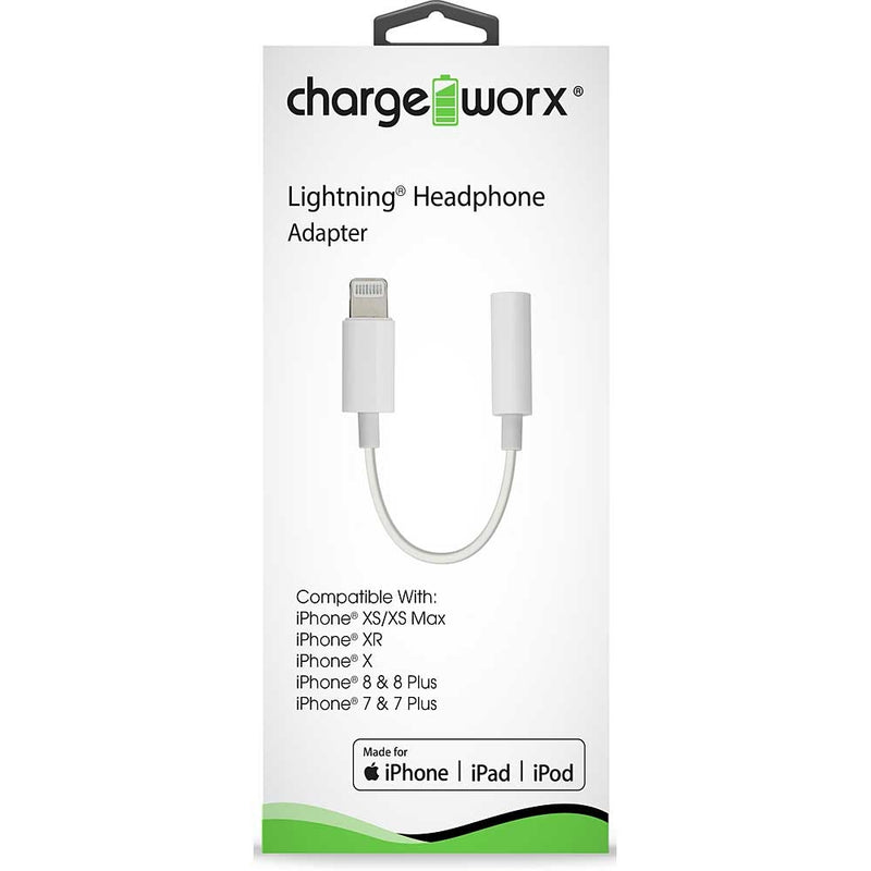 Chargeworx Lightning Aux Adaptor Charging Cable