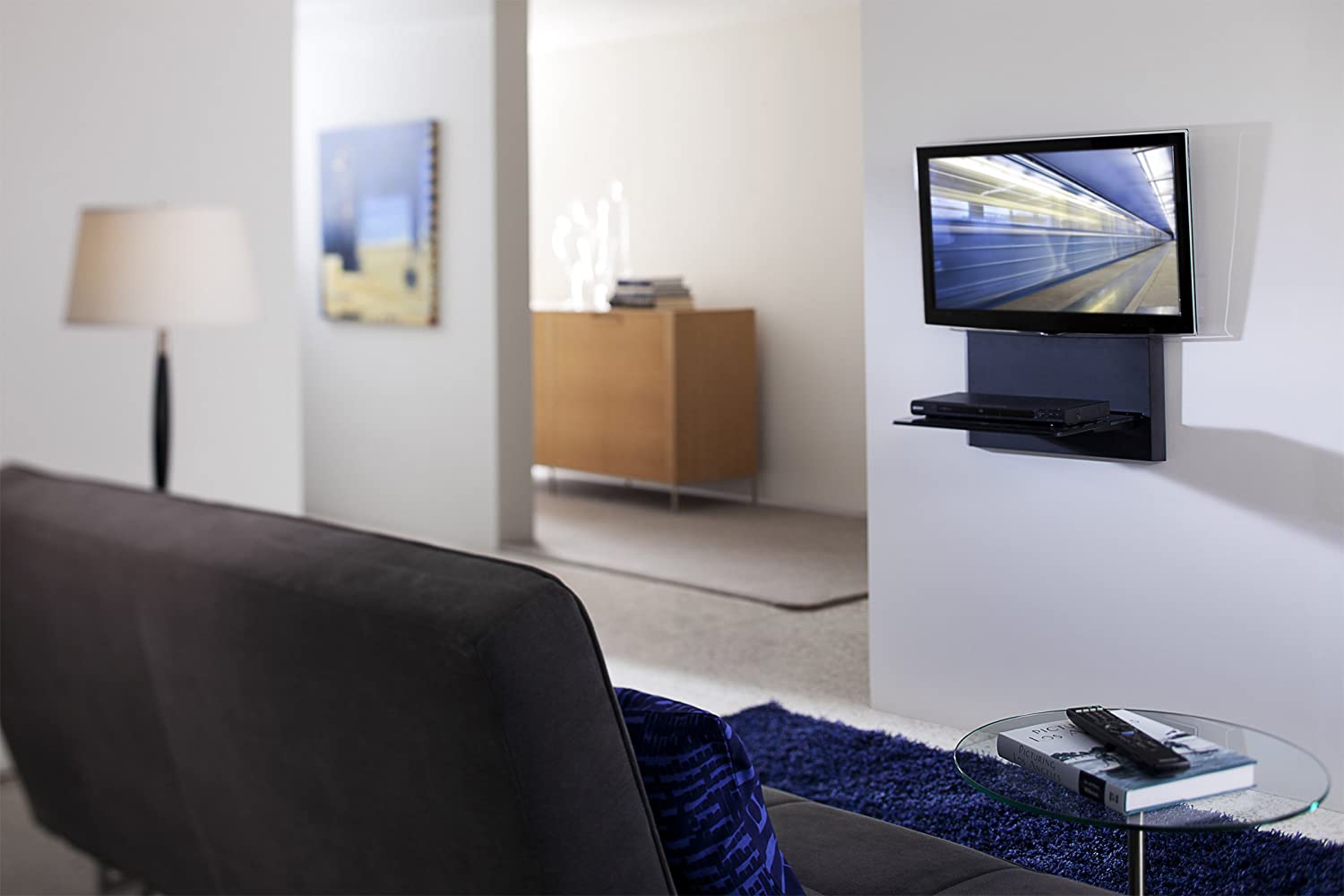 OmniMount Blade Series Low Profile Single Shelf Wall Furnitute