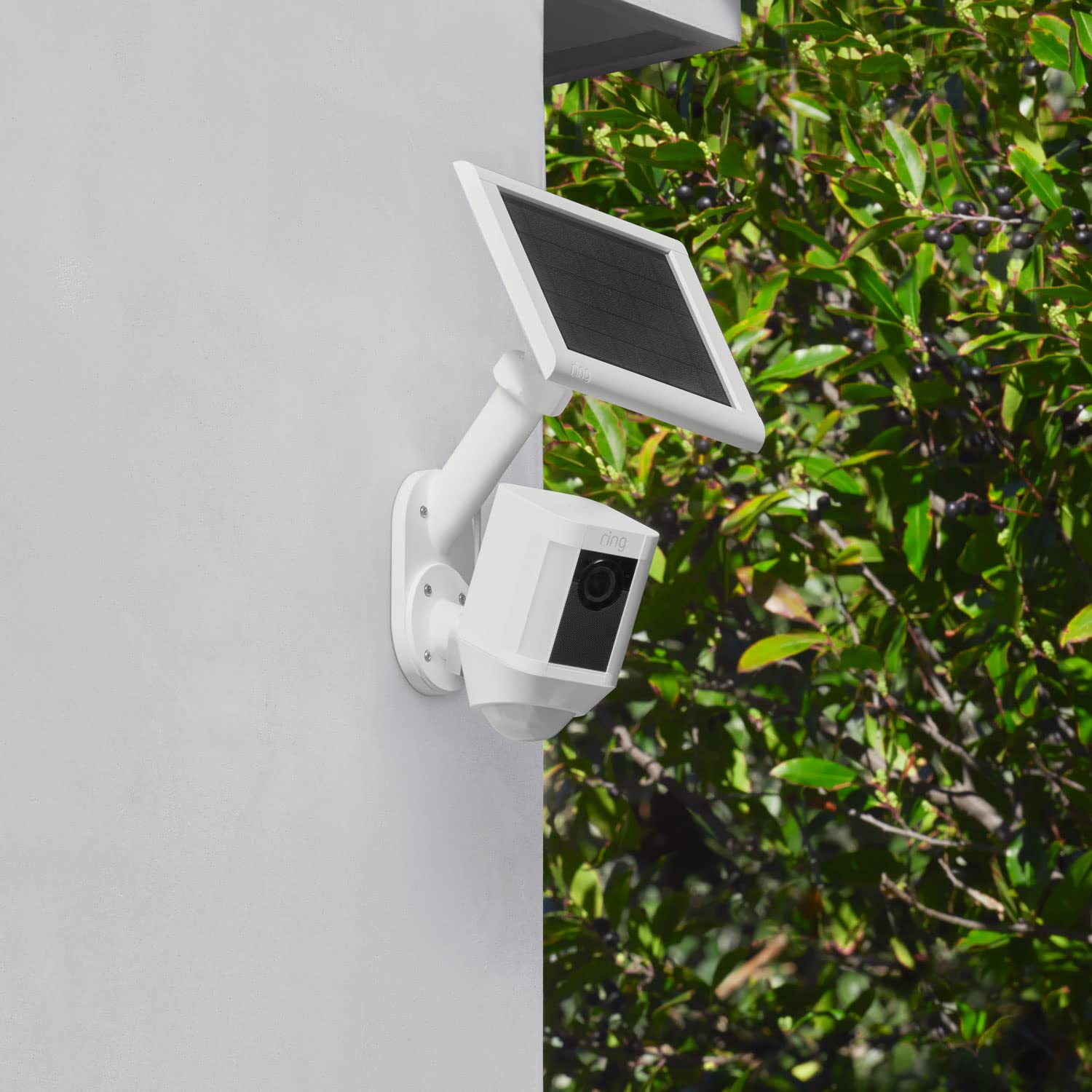 Ring Wall Mount for Solar Panels and Cams (White)