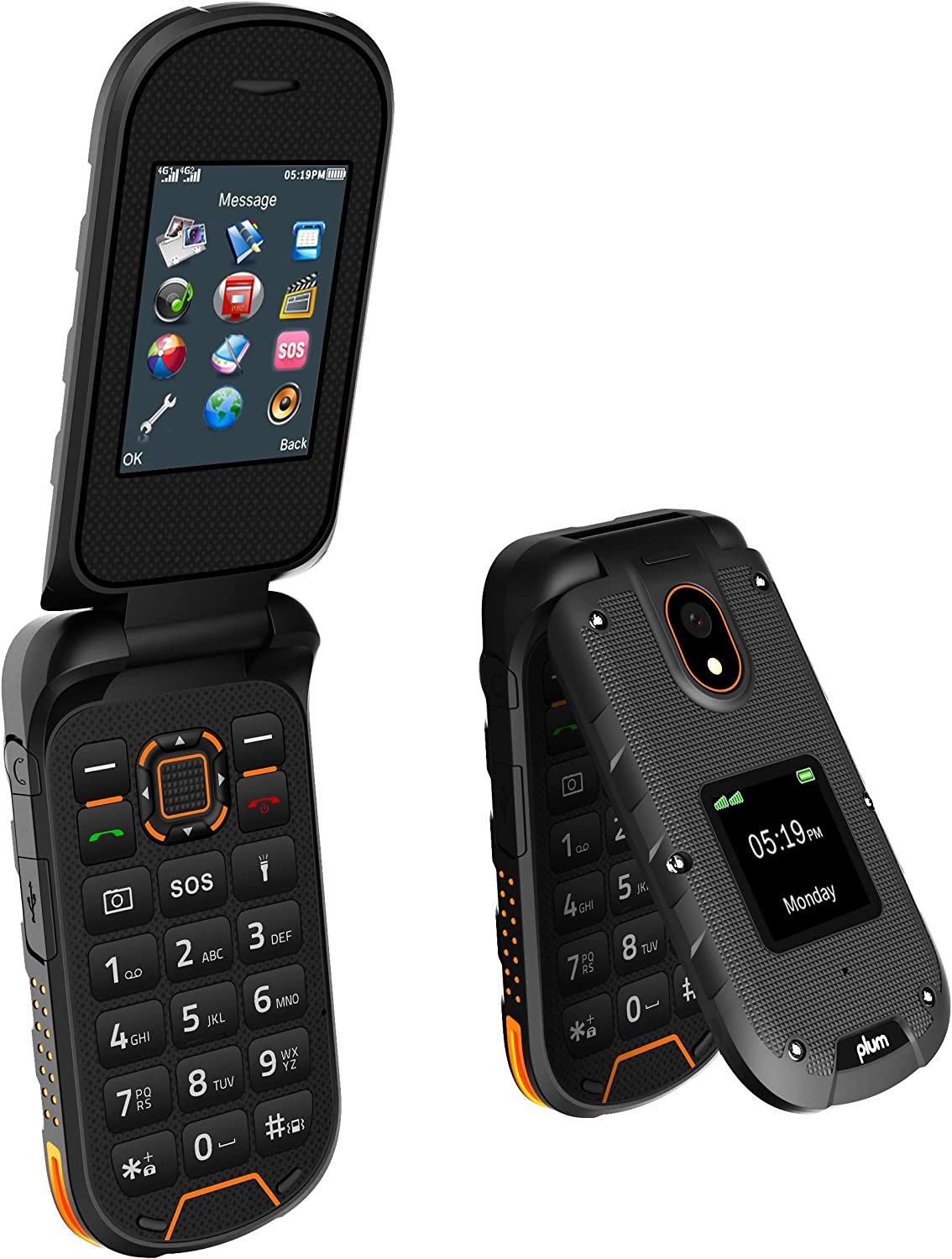 Plum Ram Plus (4G VoLTE) Rugged Water Proof Flip Phone