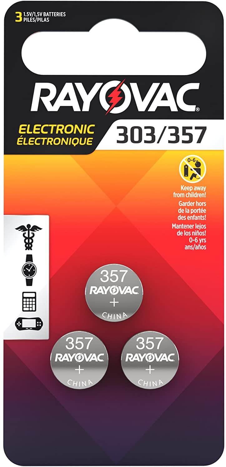Rayovac 303/357 Batteries (3 pack)