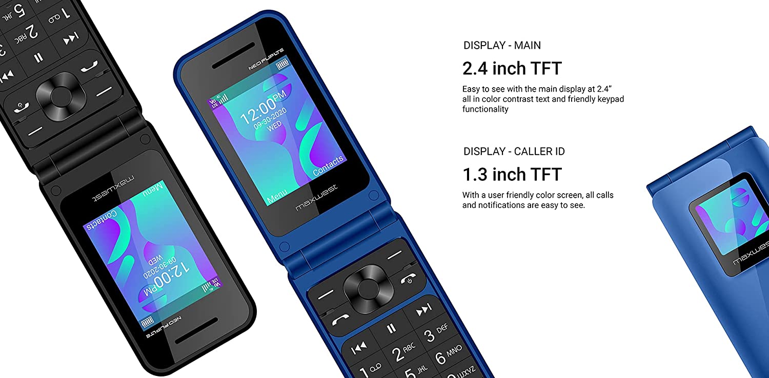 Maxwest Neo Flip LTE 4G Flip Phone