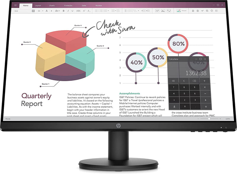 HP 24" P24V G4 IPS Full HD 1080p Computer Monitor