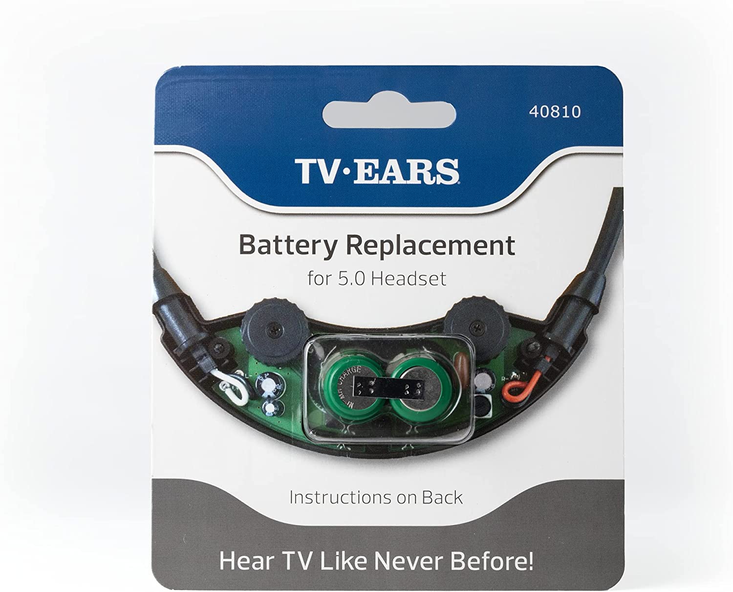 Genuine TV Ears Replacement Battery for TV Ears Original/Digital Headsets - 40810