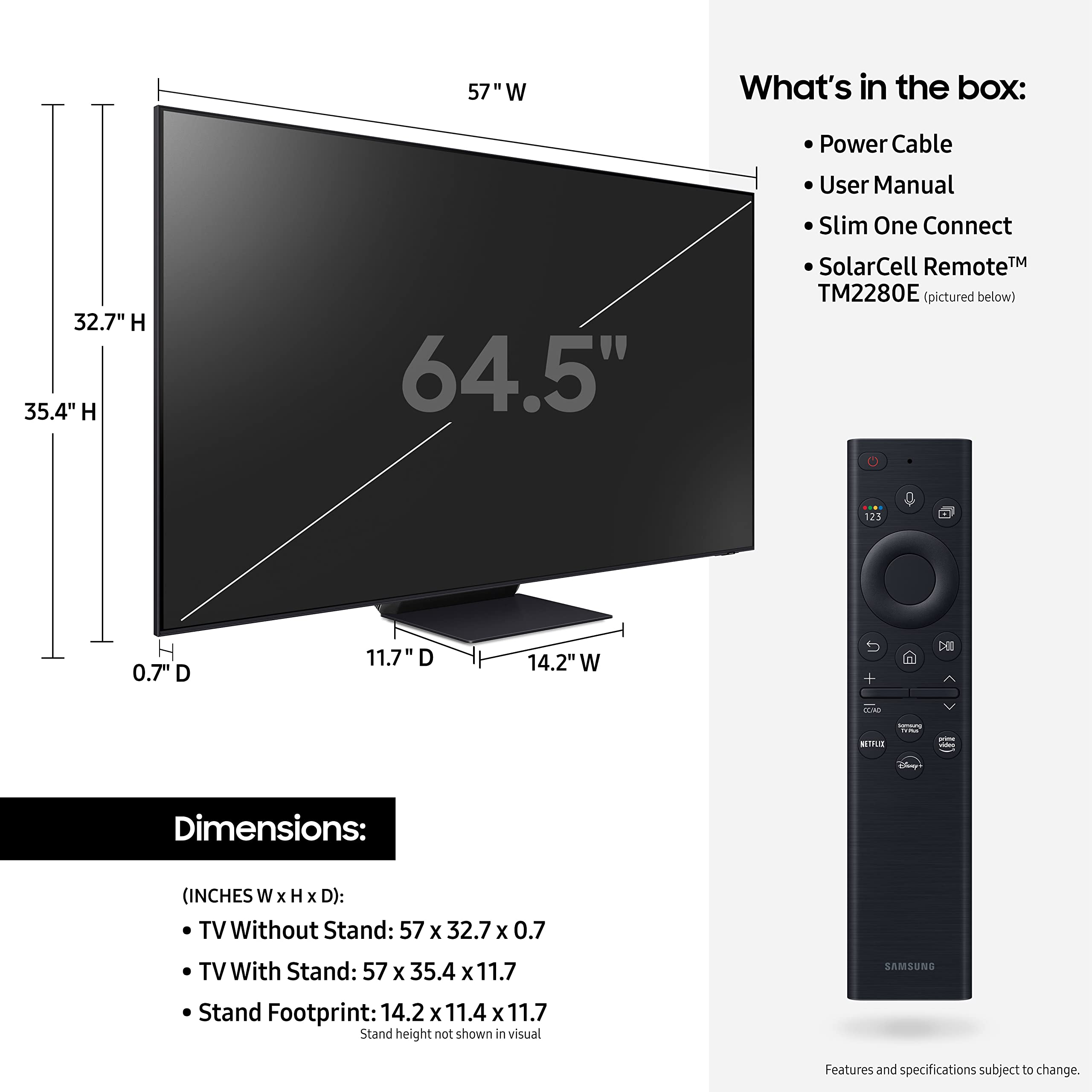 Samsung QN95B 65" Class Neo QLED 4K HDR Smart Mini-LED TV