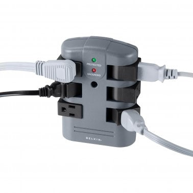 Belkin 6-Outlet Pivot-Plug Surge Protector Wall Tapion
