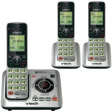 VTECH CS6629 3 Handset DECT 6.0 Expandable Speakerphone with Caller ID