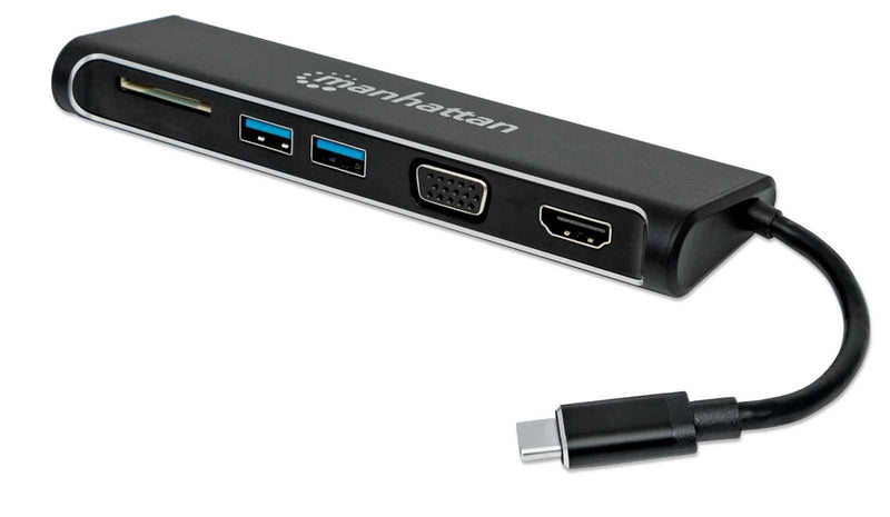Manhattan SuperSpeed® USB-C™ to HDMI®/VGA 4-in-1 Docking Converter