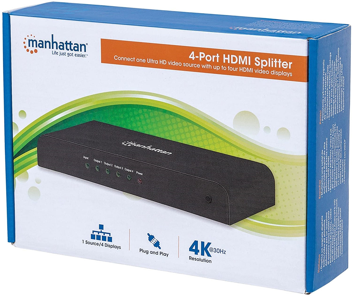 Manhattan 4-Port HDMI® Splitter