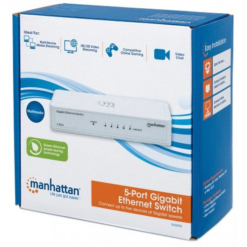Manhattan Gigabit Ethernet Switch (5 Port)