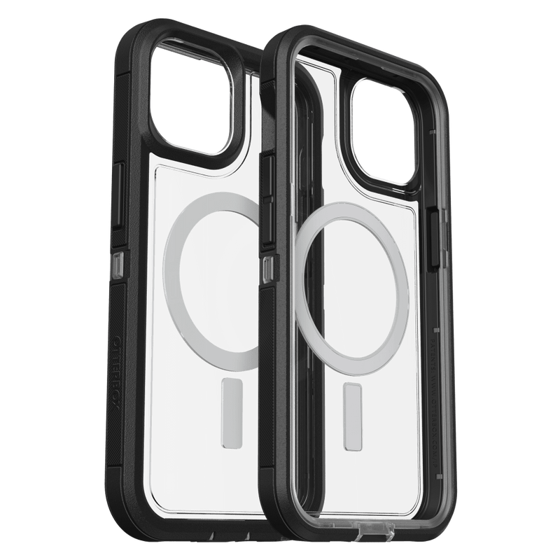 OtterBox Defender XT MagSafe Clear Case for Apple iPhone 14 / iPhone 13 (Black Crystal)