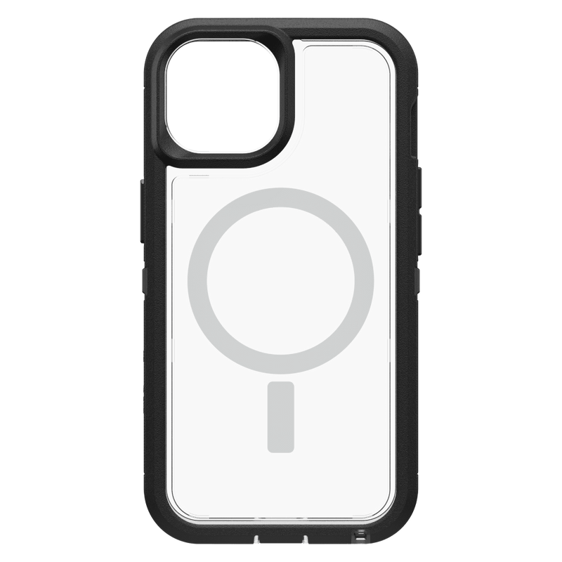 OtterBox Defender XT MagSafe Clear Case for Apple iPhone 14 / iPhone 13 (Black Crystal)