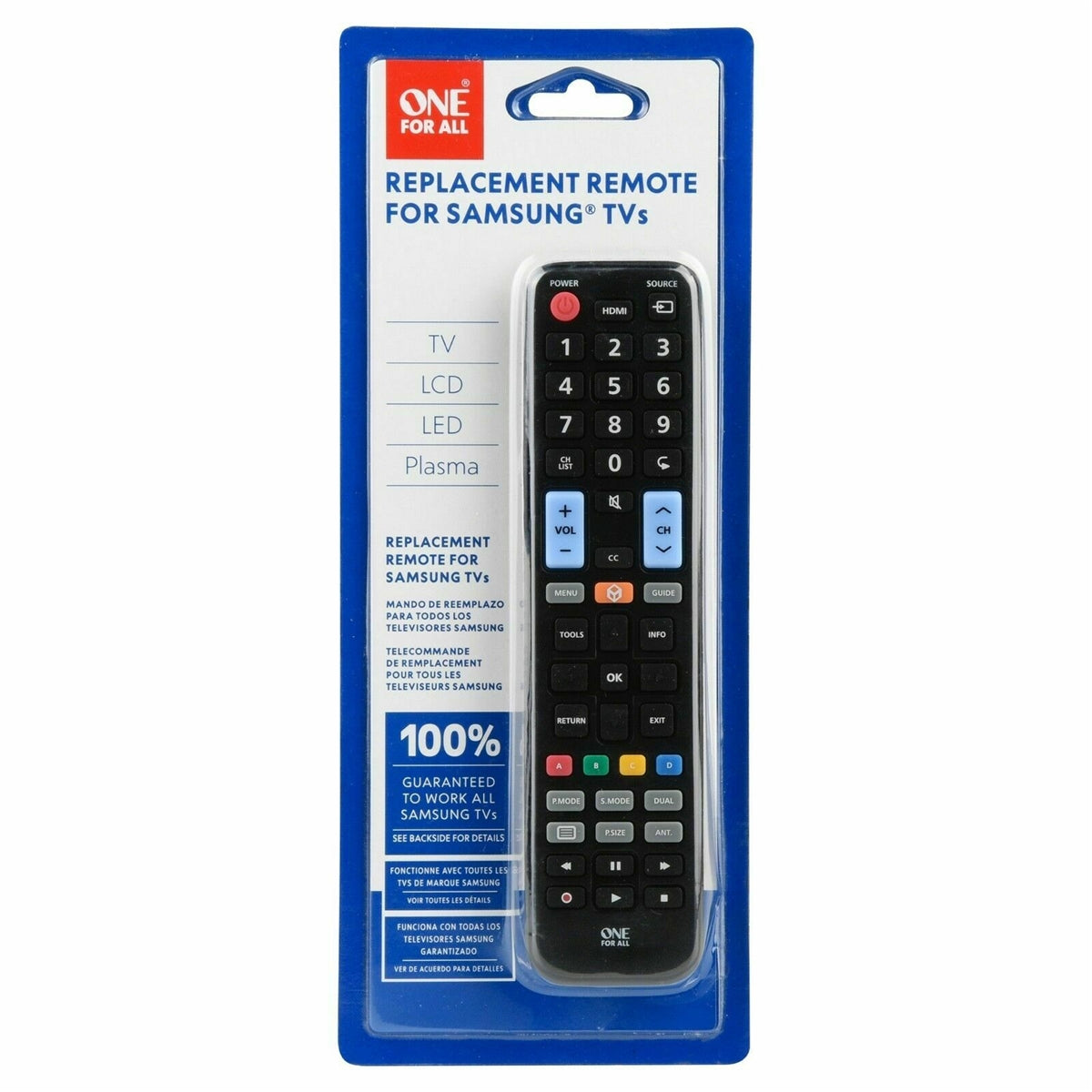 ONE FOR ALL Replacement Remote for Samsung® TVs