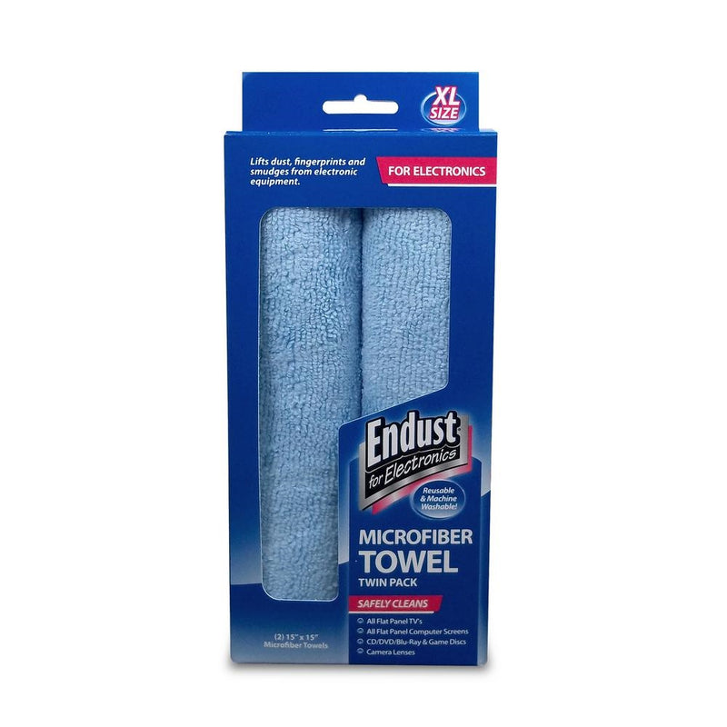 Endust Microfiber XL Towels Twin Pack