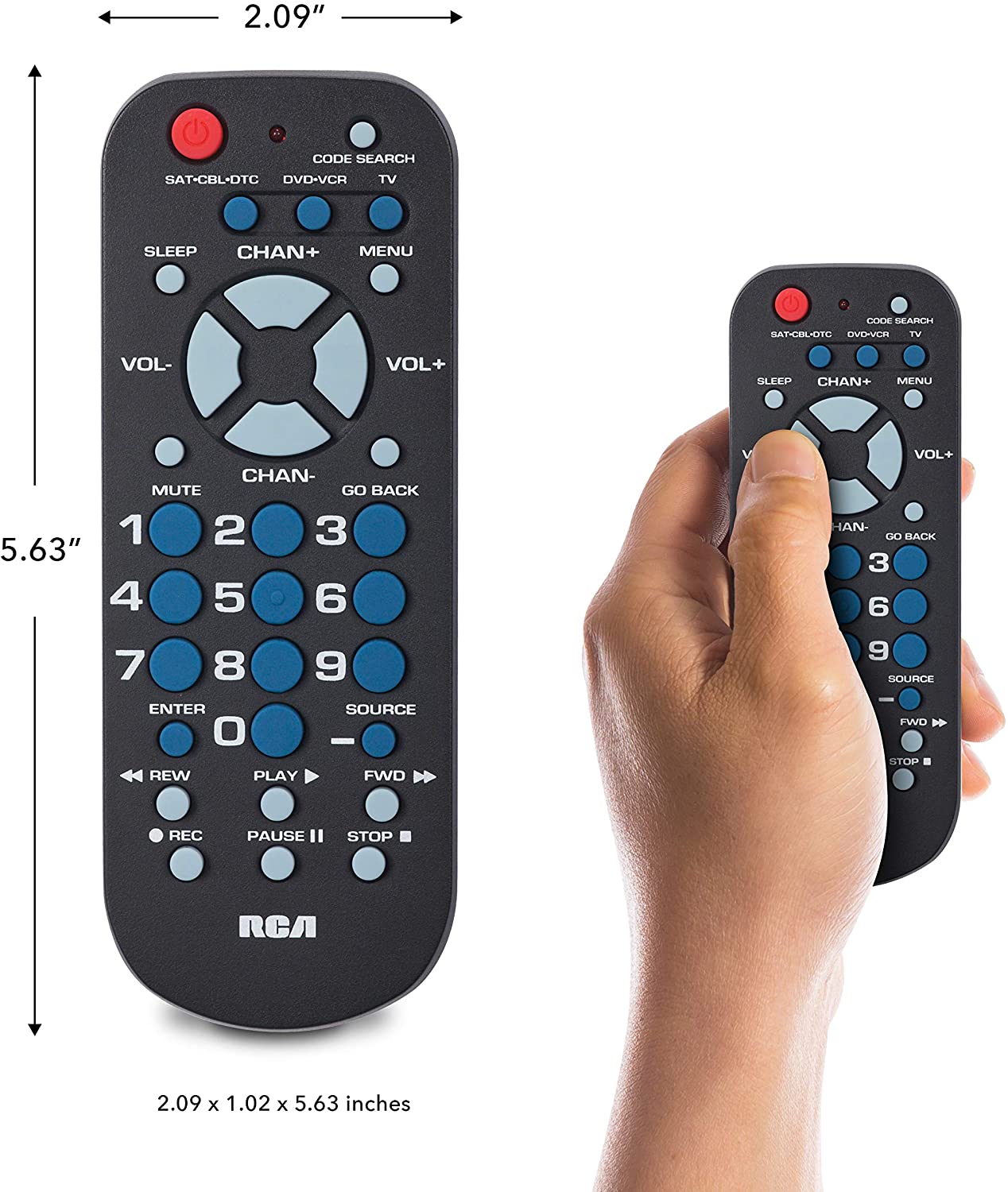 RCA RCR503BR Platinum Pro 3-Device Universal Remote