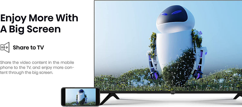 Hisense 43A4H 43" Smart Android TV Chromecast Built-in, Alexa Compatibility (2022 New Model)