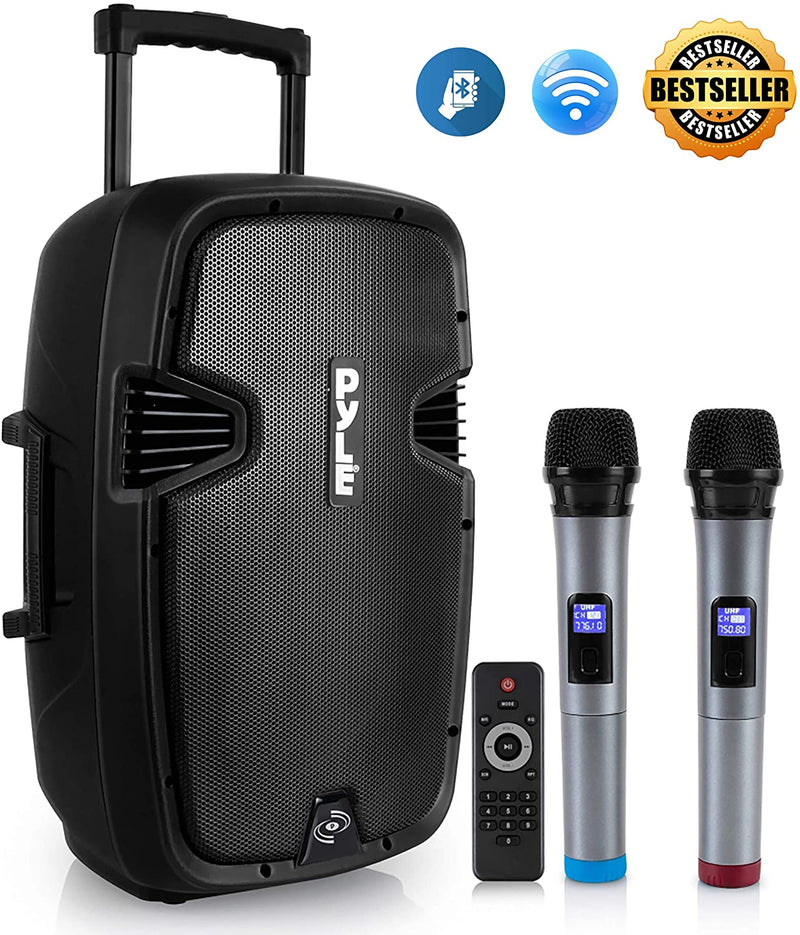 Pyle PPHP1299WU Portable Hi-Power Bluetooth® PA Loudspeaker, 12-Inch