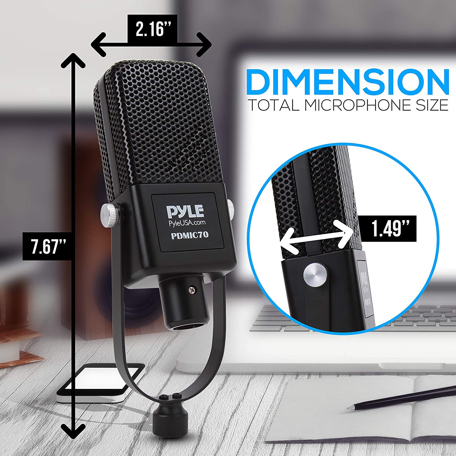 Pyle Desktop Large-Diaphragm Condenser Microphone Kit
