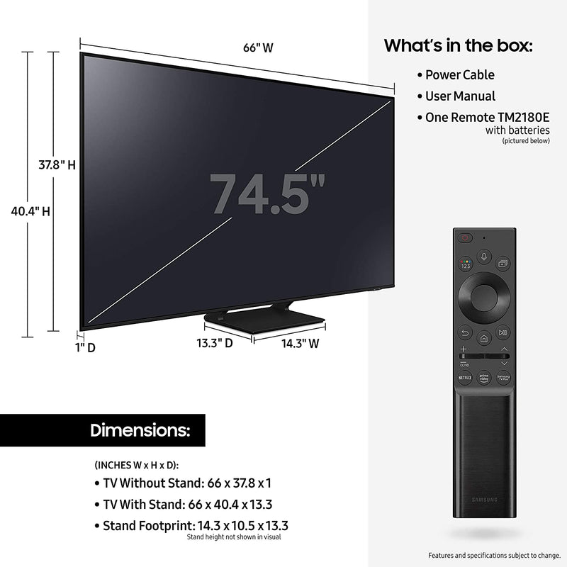 Samsung Q70A 85” Class QLED 4K UHD Quantum HDR Smart TV (2021)