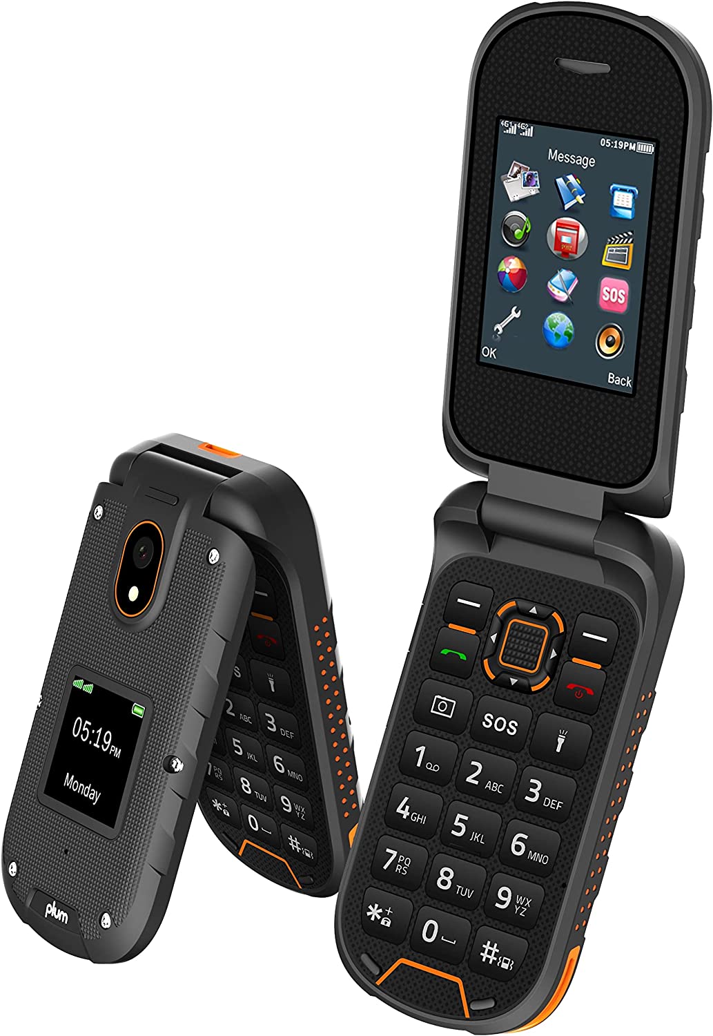 Plum Ram Plus (4G VoLTE) Rugged Water Proof Flip Phone