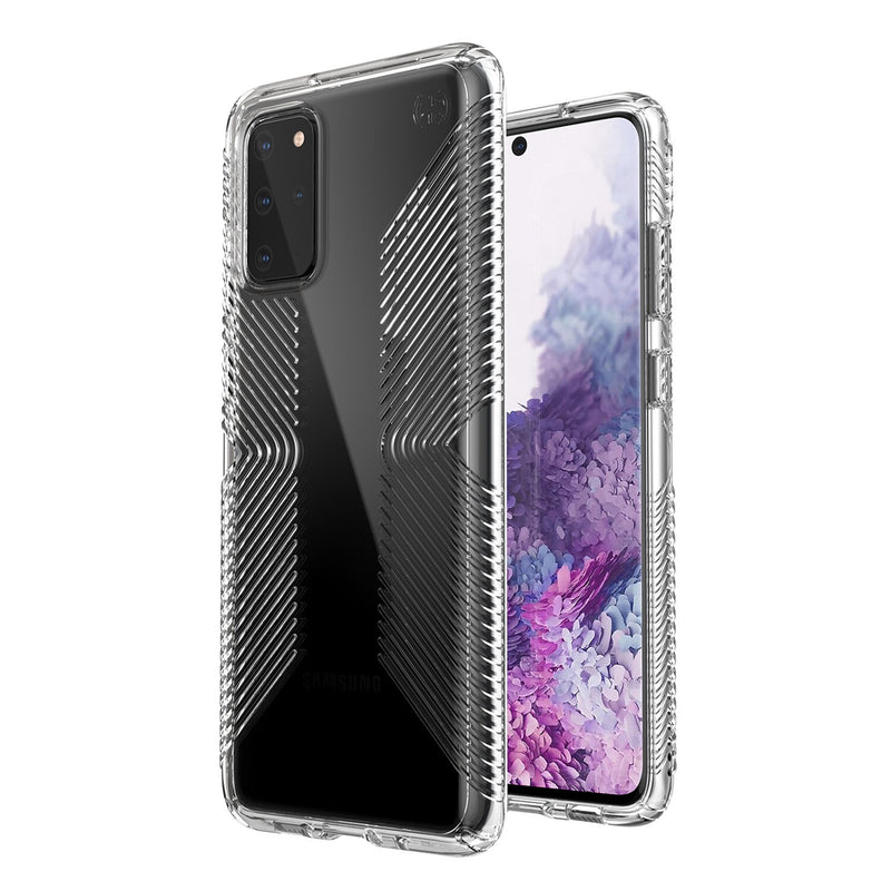 Speck Presidio Perfect-Clear Grip Case for Samsung Galaxy S20+ (Clear)