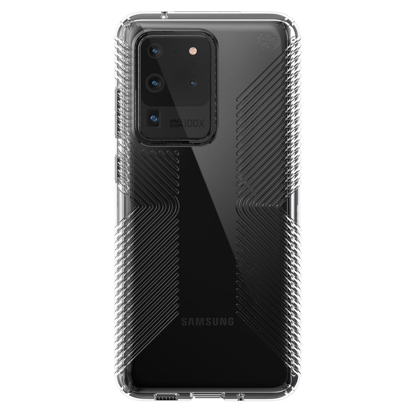 Speck Presidio Perfect-Clear Grip Case for Samsung Galaxy S20 Ultra (Clear)