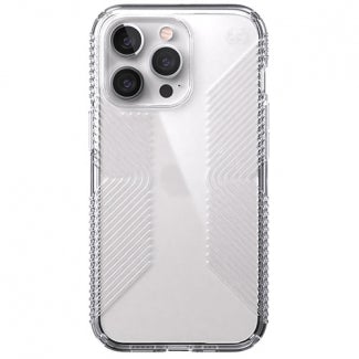 Speck Presidio Perfect-Clear Grip Case for iPhone 13 Pro (Clear)