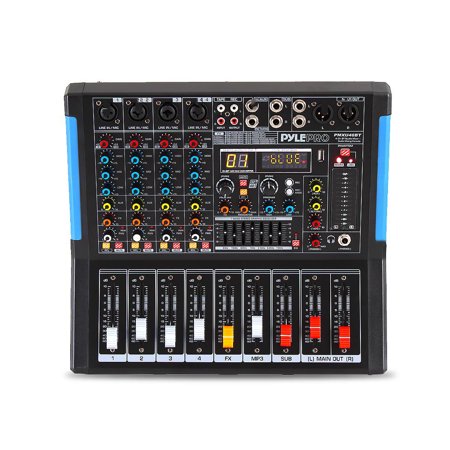 Pyle 4-Channel Bluetooth® Studio Pro Audio DJ Mixer