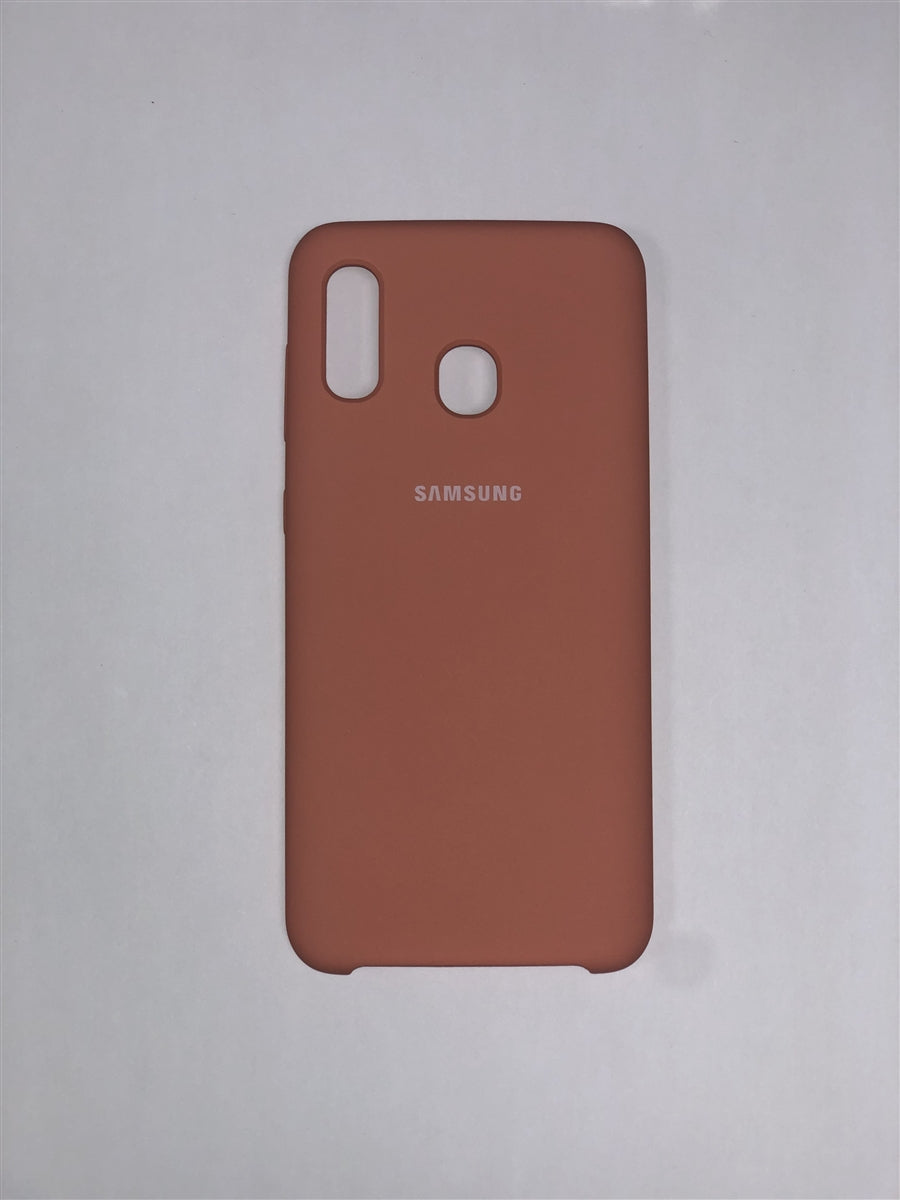 Samsung Silicone Cover for Galaxy A20 (Pink)