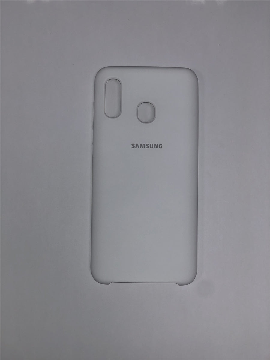 Samsung Silicone Cover for Galaxy A20 (White)