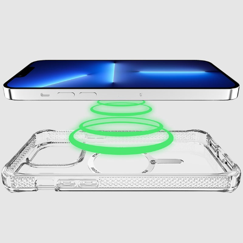 ITSKINS Hybrid Clear Case for the Apple iPhone 14 Pro With MagSafe (Clear)