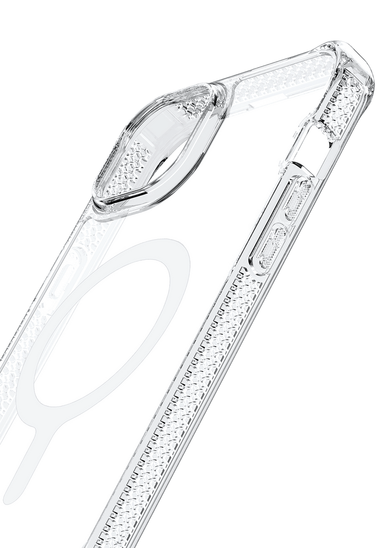 ITSKINS Hybrid Clear Case for the Apple iPhone 14 Plus With MagSafe (Clear)