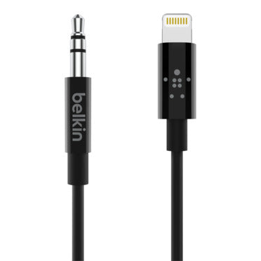 Bekin 3.5mm audio cable with lightning connector black